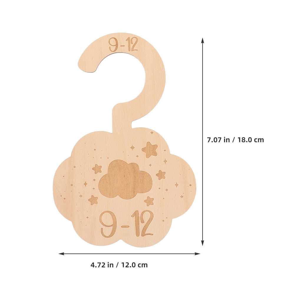 14Pcs Wooden Nursery Clothes D - огляд і ціна Baby Clothing Dividers