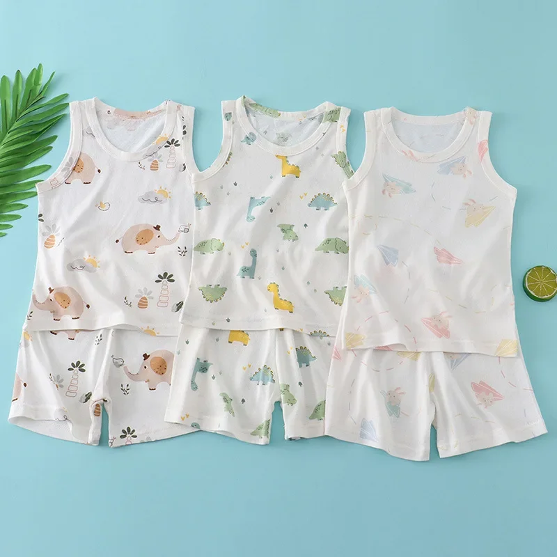 Kids Bamboo Cotton Vest Suit S - огляд і ціна Baby Clothing For Sale