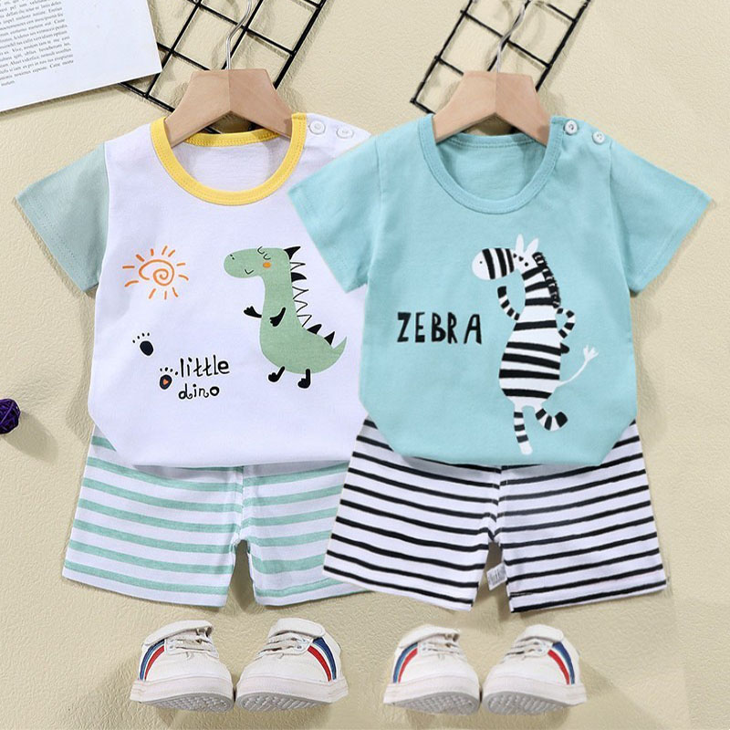 Cotton Tees+Shorts 2-piece Tra - огляд і ціна Baby Clothing For Sale