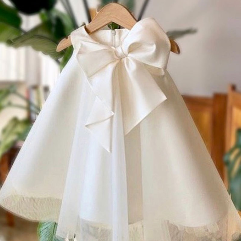 Summer Big Bow Baby Girl Dress - огляд і ціна Baby Clothing Discount