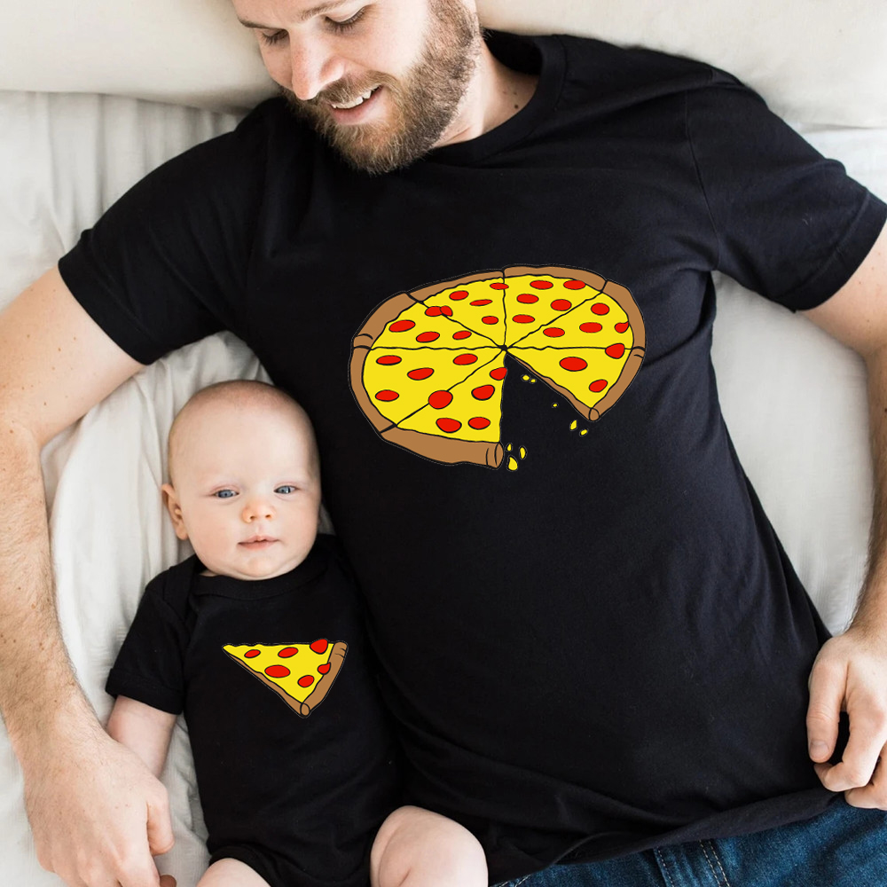 Funny Pizza Print Father Mothe - огляд і ціна Baby Clothing For Sale