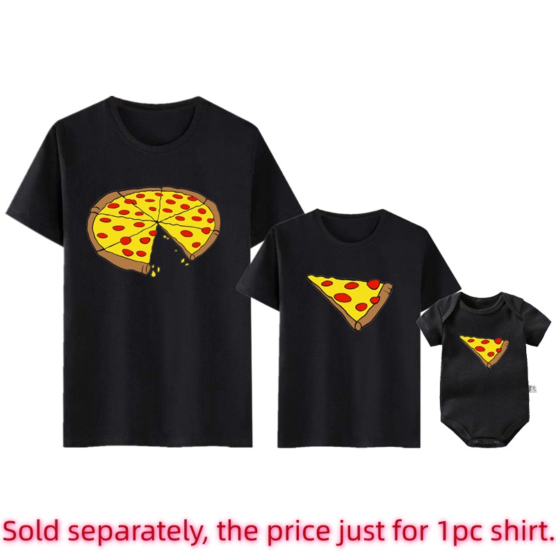Funny Pizza Print Father Mothe - огляд і ціна Baby Clothing For Sale