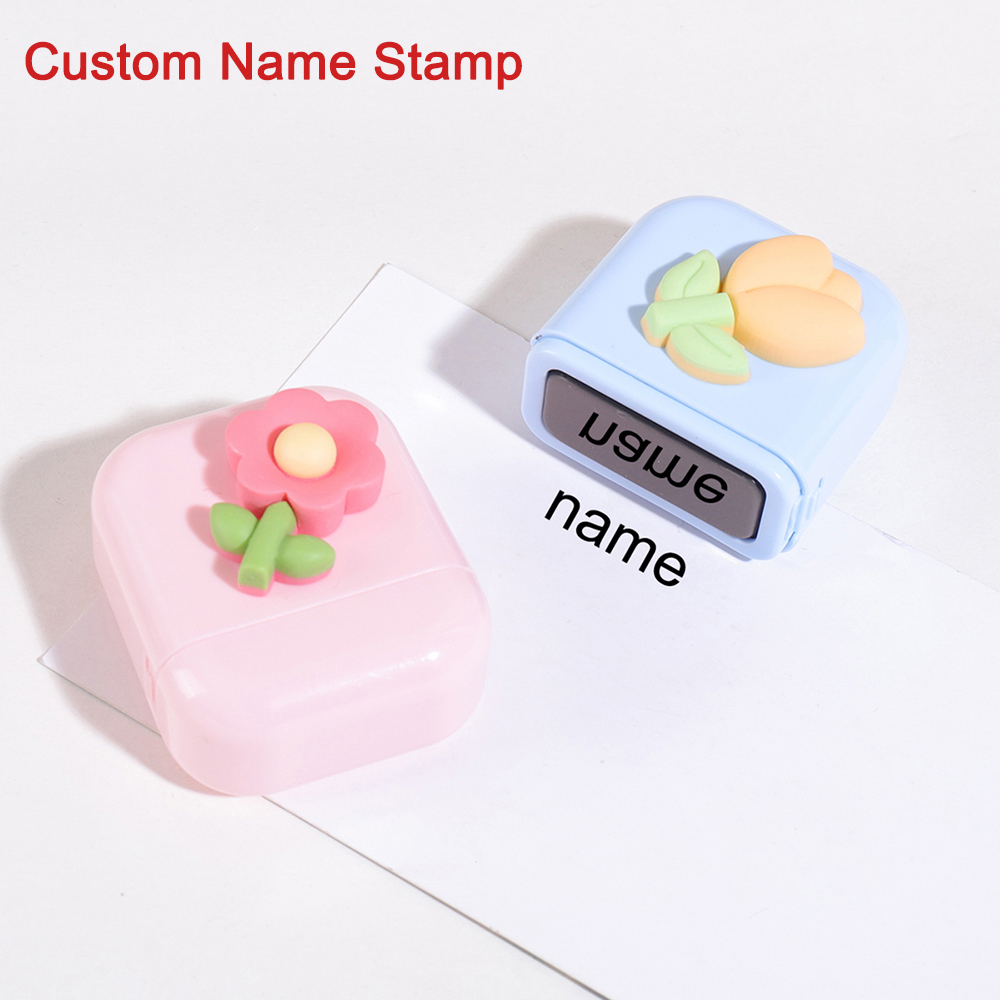 Flower Custom Kids Name Stamp  - огляд і ціна Baby Clothing Labels