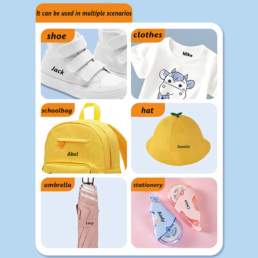 Flower Custom Kids Name Stamp  - огляд і ціна Baby Clothing Labels